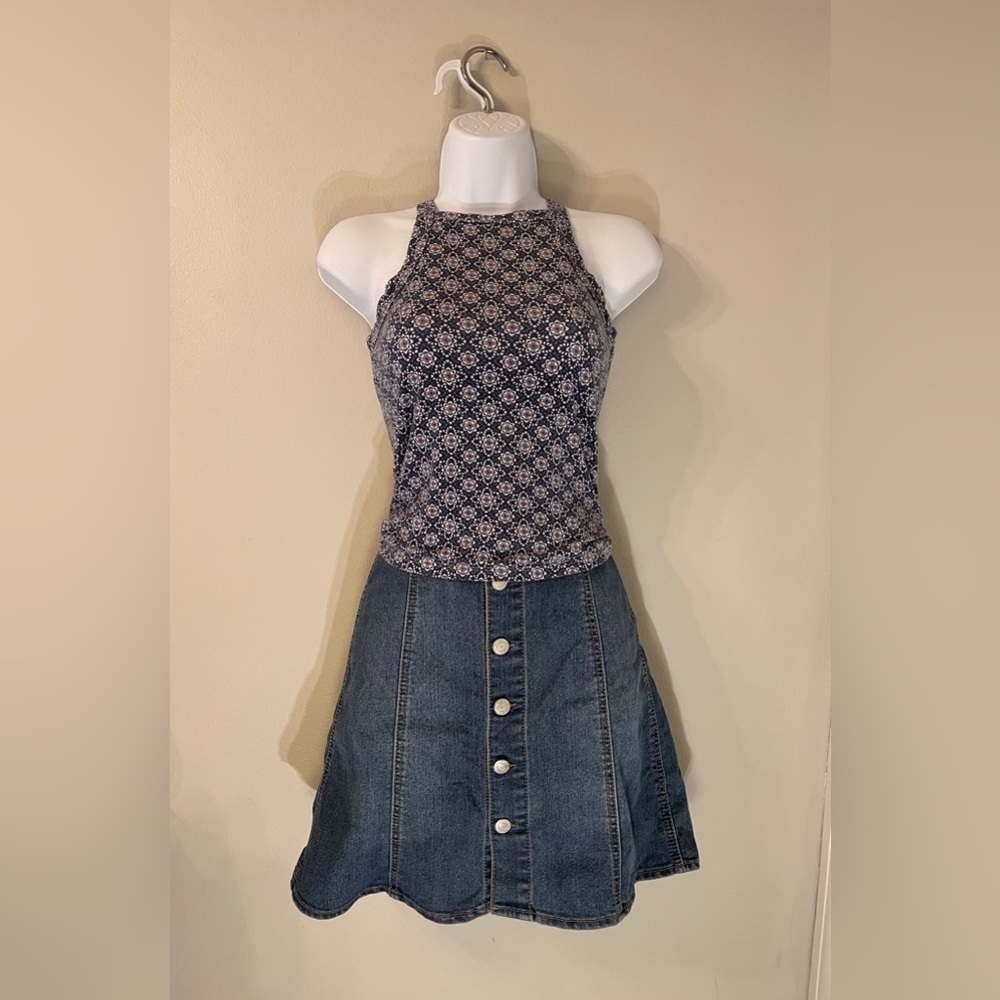 Geometric Patterned Tank Top